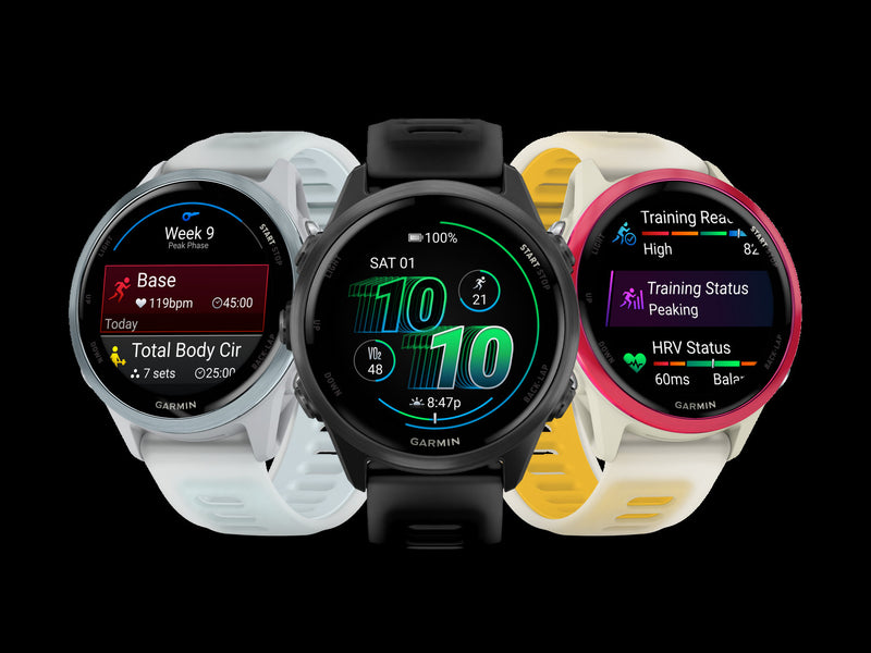 Garmin Forerunner 570 Smartwatch 42mm, Amoled, Slate Gray Aluminum, Black, Gps Fitness Tracker, Running, Triathlon, 10-day Battery