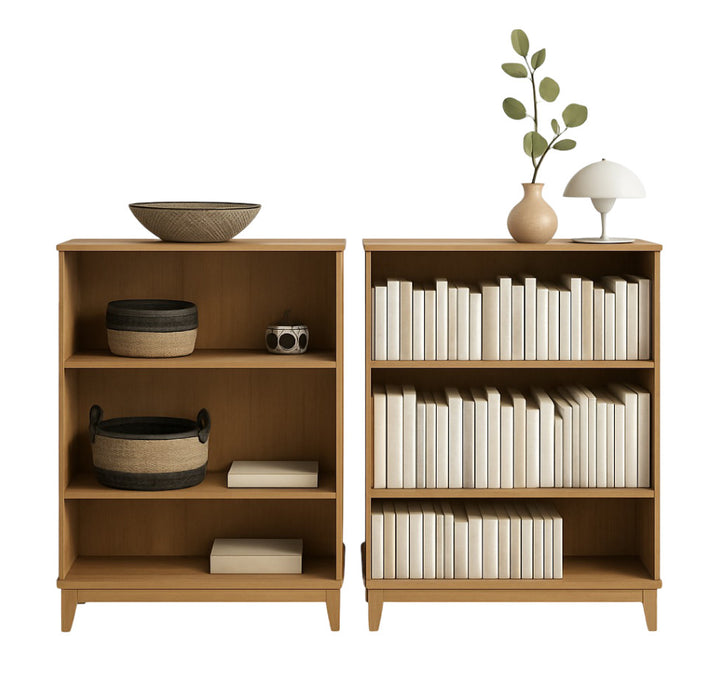 Modulr Bibliotheque A 2 Tablettes Reglables – Chene Naturel