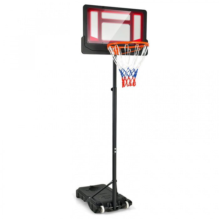 Panier De Basket Pour Enfants, Jouet De But De Basket Resistant Aux Intemperies Avec Hauteur Reglable De 132 A 250 Cm, Mini Panier De Basket Interieur Et Exterieur Pour Ecole, Gymnase, Allee