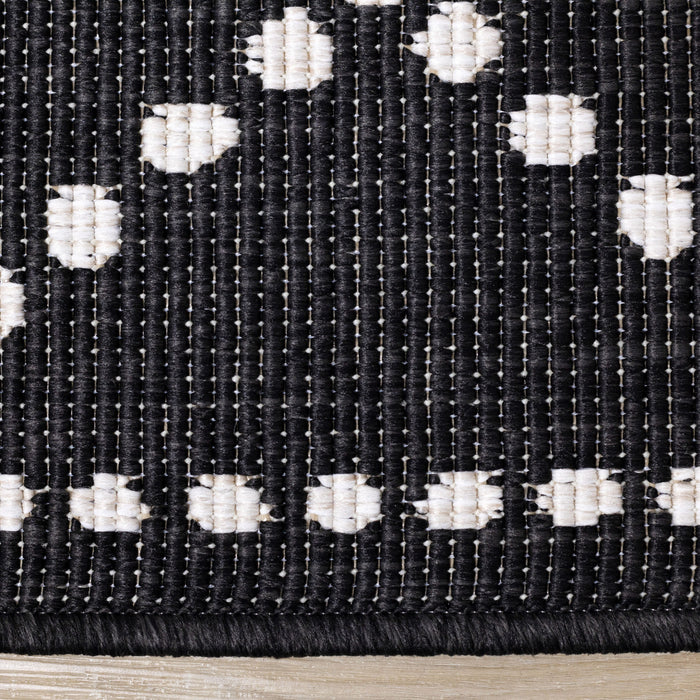 Carpette réversible Brooke à motif de diamants pour l’intérieur et l'extérieur - 7 pi 10 po x 11 pi 2 po