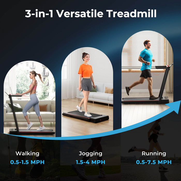 Tapis De Course Pliant 3 En 1 12km/h Goplus