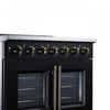 Galiano 36 Inch French Door Electric Range, 5 radiant burners, 5.36 cu.ft., Black - FFSEL6917-36BLK | Cuisiniere electrique Galiano de 36 po a portes francaises, 5 foyers, 5,36 pi³, noir – FFSEL6917-36BLK
