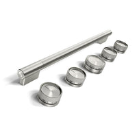 Trousse de poignées KitchenAid pour cuisinière à induction de style commercial 30 po – acier inoxydable – W11774736
