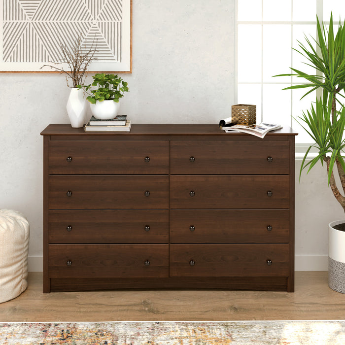 Commode Fremont à 8 tiroirs - espresso