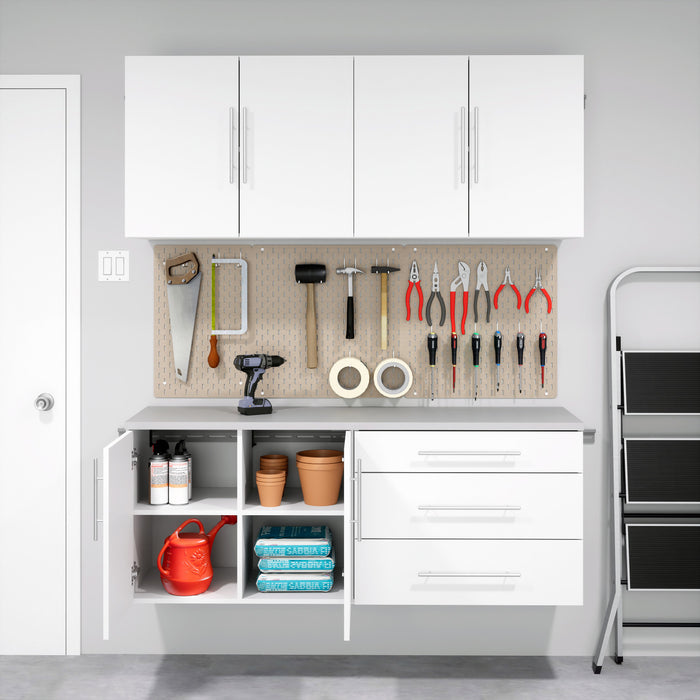 Armoire de plancher HangUps à 3 tiroirs avec rangement - blanche