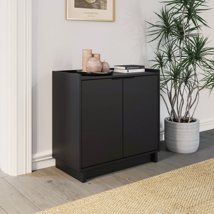 Console Simply Modern de Prepac à 2 portes - noire