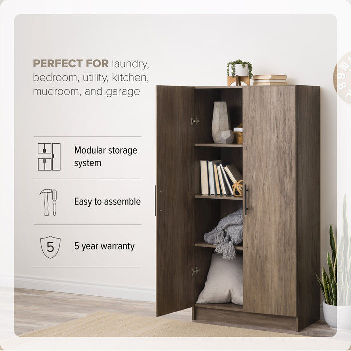 Armoire de rangement Elite de 32 po - gris délavé