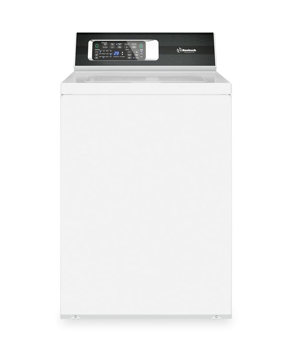 Laveuse TR7 de Huebsch à chargement par le haut avec Perfect WashMC - blanche - TR7105WN