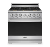 Cuisinière à gaz amovible Thor Kitchen de série X de 6,0 pi3 - acier inoxydable - XRG36E
