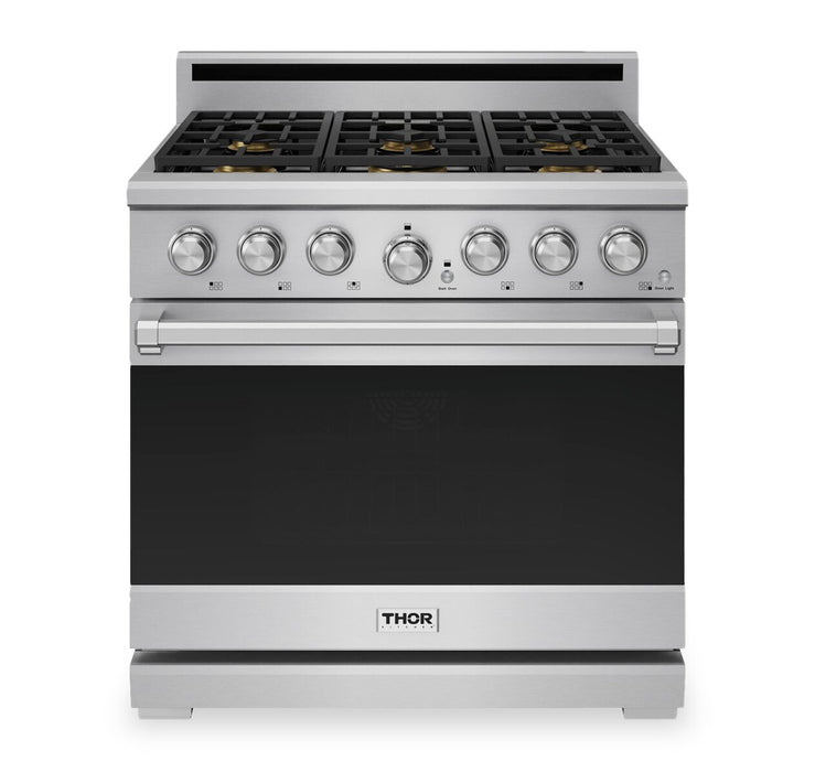 Cuisinière à gaz amovible Thor Kitchen de série X de 6,0 pi3 - acier inoxydable - XRG36E