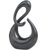 Sculpture nœud de 12 po en métal - noire