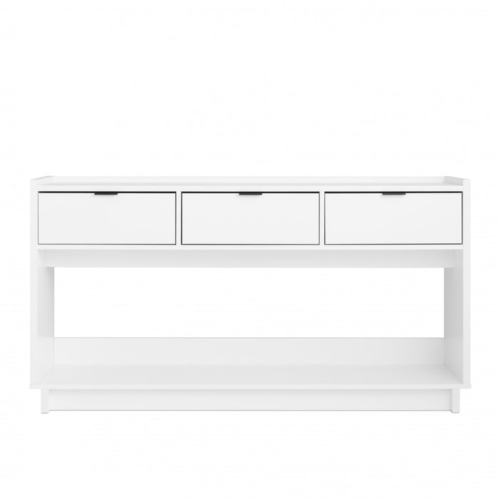 Console Simply Modern de Prepac à 3 tiroirs - noire
