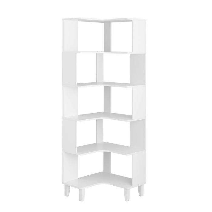 Bibliothèque en coin Nordik de Prepac - blanche