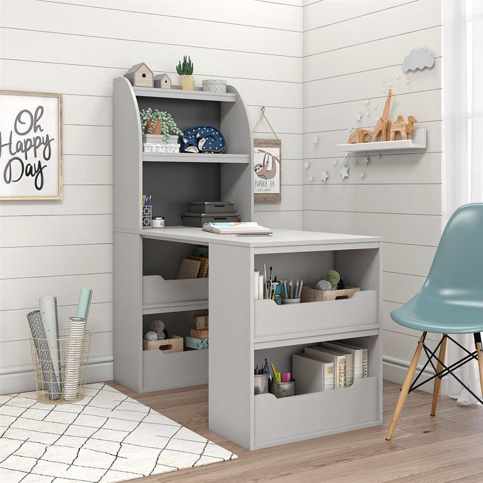 Bureau de bricolage Tyler d’Ameriwood Home pour enfants - gris tourterelle