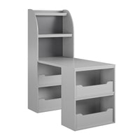 Bureau de bricolage Tyler d’Ameriwood Home pour enfants - gris tourterelle