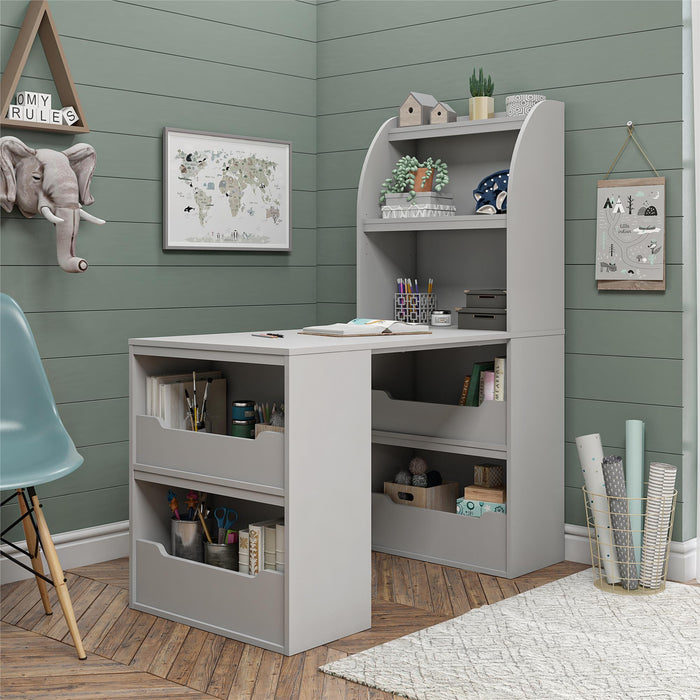 Bureau de bricolage Tyler d’Ameriwood Home pour enfants - gris tourterelle