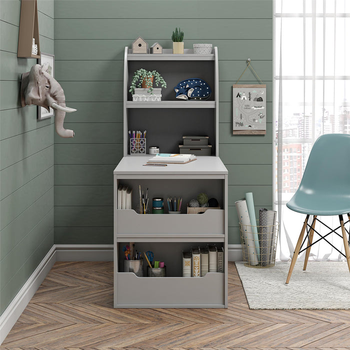 Bureau de bricolage Tyler d’Ameriwood Home pour enfants - gris tourterelle