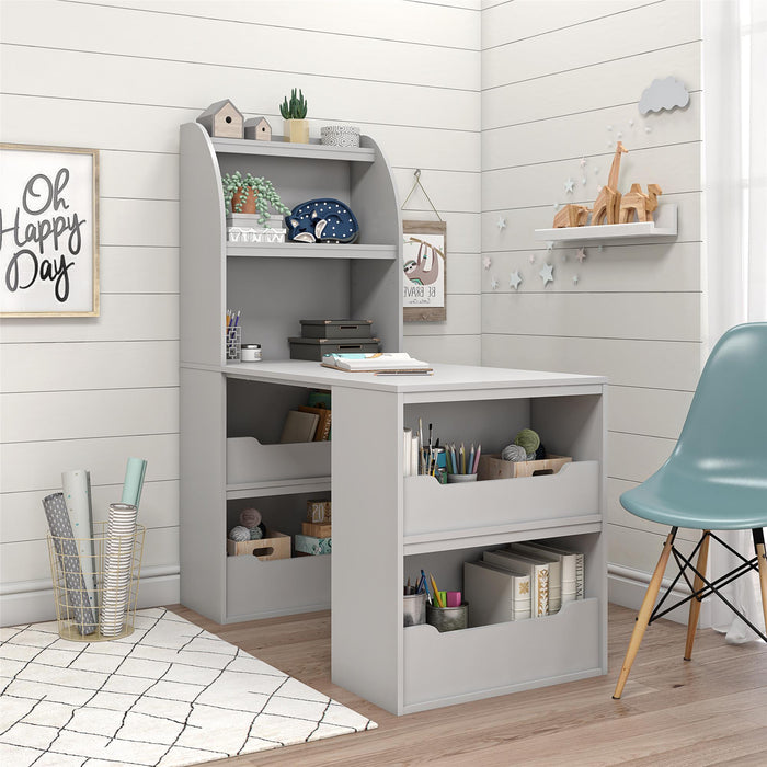 Bureau de bricolage Tyler d’Ameriwood Home pour enfants - gris tourterelle