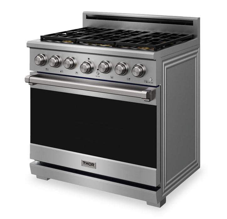 Cuisinière à gaz amovible Thor Kitchen de série X de 6,0 pi3 - acier inoxydable - XRG36E