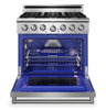 Thor Kitchen X Series 6.0 Cu. Ft. Freestanding Gas Range – Stainless Steel - XRG36E | Cuisinière à gaz amovible Thor Kitchen de série X de 6,0 pi3 - acier inoxydable - XRG36E
