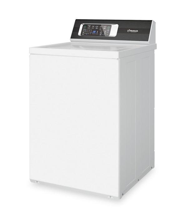 Laveuse TR7 de Huebsch à chargement par le haut avec Perfect WashMC - blanche - TR7105WN