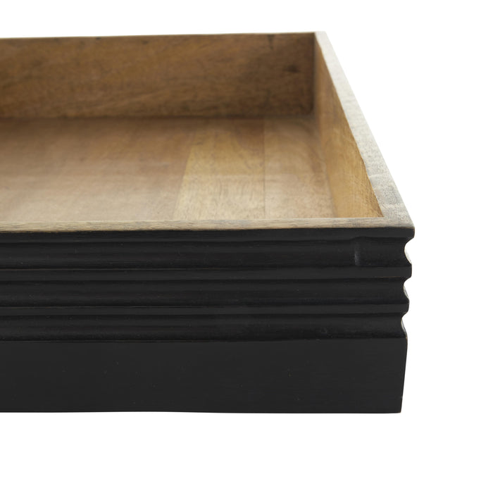 Plateau de 16 po/18 po en bois - ensemble de 2