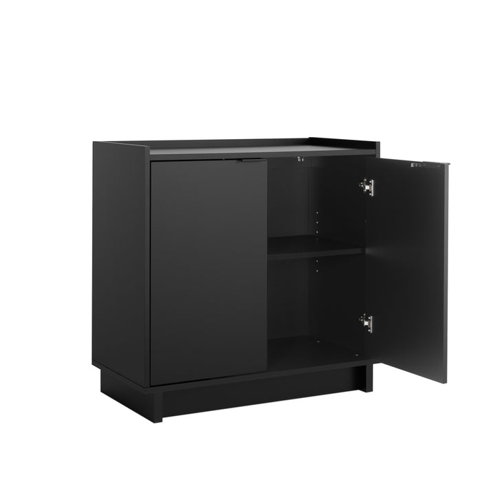 Console Simply Modern de Prepac à 2 portes - noire