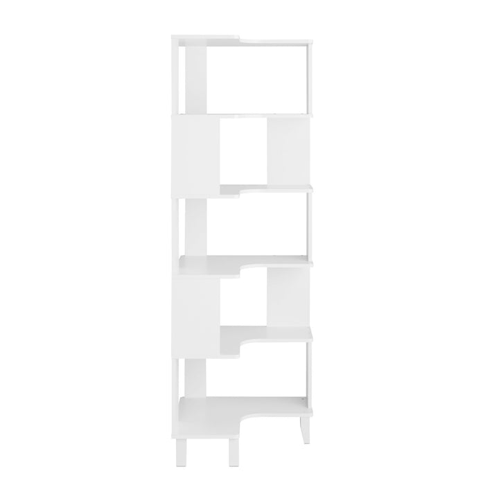 Bibliothèque en coin Nordik de Prepac - blanche