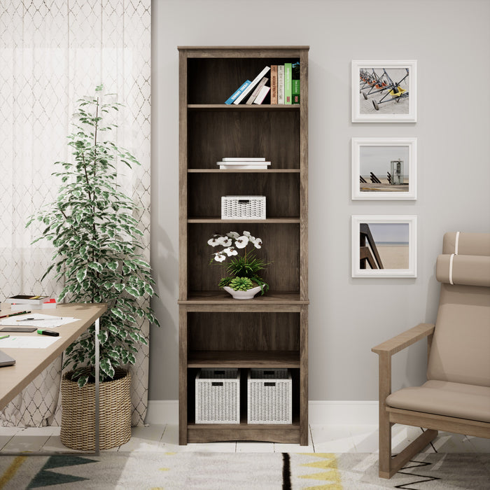 Bibliothèque haute - gris délavé