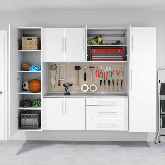 Armoire de plancher HangUps à 3 tiroirs avec rangement - blanche