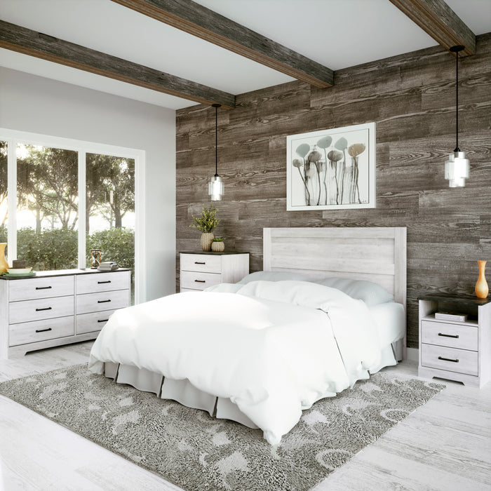 Commode verticale Rustic Ridge de Prepac de 27,5 po à 5 tiroirs - blanc délavé