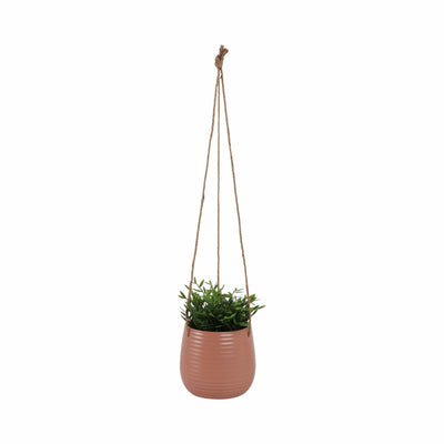 Ceramic 6" Hanging Planter - Dusty Rose|Cache-pot suspendu de 6 po en céramique - rose cendré