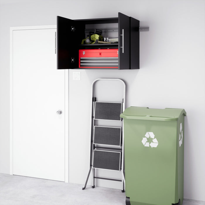 Armoire supérieure de rangement HangUps de 30 po - noire
