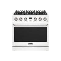 Cuisinière à gaz encastrée professionnelle contemporaine Thor Kitchen de 6,1 pi3 - blanche - ARG36W