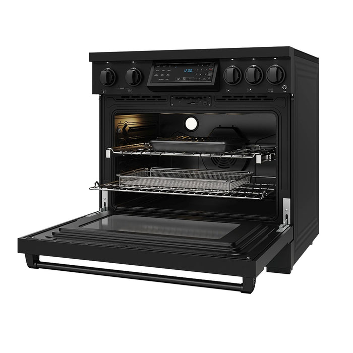 Cuisinière à induction Thor Kitchen de série Gordon Ramsay de 36 po - noire - RSI36B