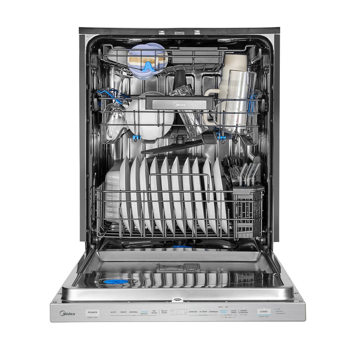 Lave-vaisselle Midea de 24 po avec commandes sur le dessus et séchage Sensor TruDryMC - acier inoxydable - MDT24P7CST
