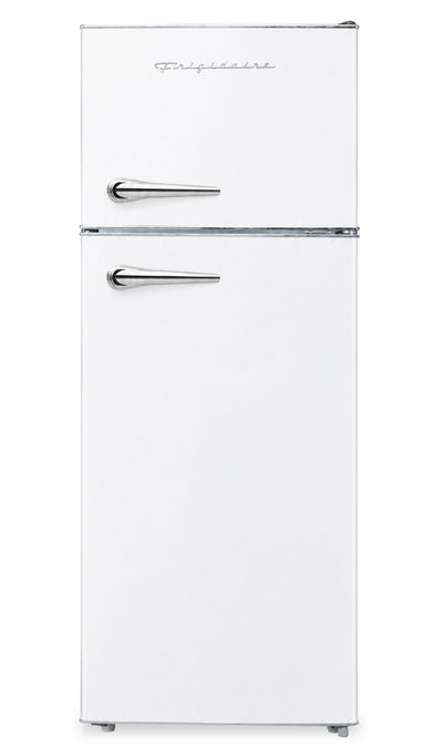 Frigidaire 23.25” 7.5 Cu. Ft. Retro Refrigerator – White - EFR786-WHITE  | Réfrigérateur Frigidaire rétro de 7,5 pi3 et de 23,25 po - blanc - EFR786-WHITE