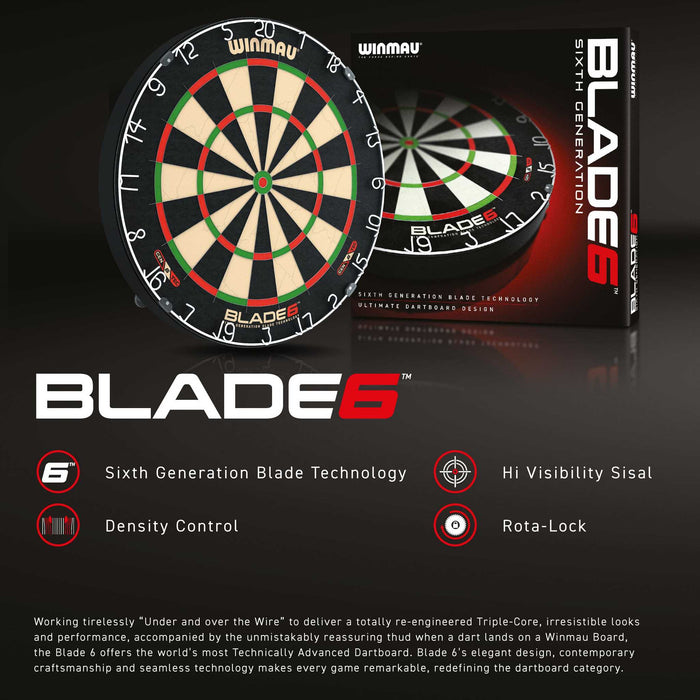 Cible de jeu de fléchettes Blade 6 Winmau