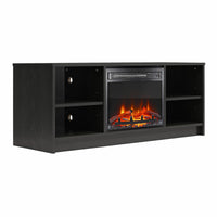 Meuble pour téléviseur Mainstays d’Ameriwood Home avec foyer électrique pour téléviseurs jusqu’à 55 po - chêne noir