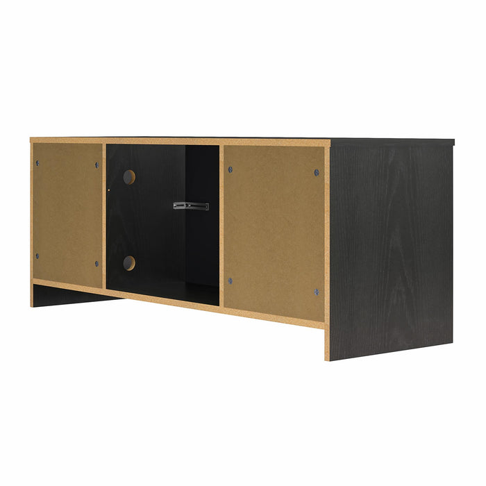 Meuble pour téléviseur Mainstays d’Ameriwood Home avec foyer électrique pour téléviseurs jusqu’à 55 po - chêne noir