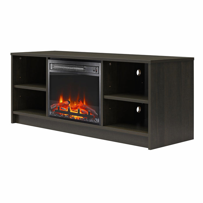 Meuble pour téléviseur Mainstays d’Ameriwood Home avec foyer électrique pour téléviseurs jusqu’à 55 po - espresso