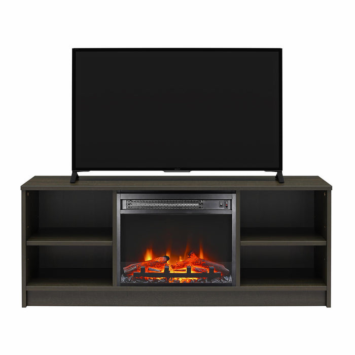 Meuble pour téléviseur Mainstays d’Ameriwood Home avec foyer électrique pour téléviseurs jusqu’à 55 po - espresso