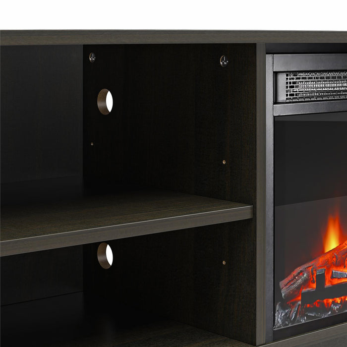 Meuble pour téléviseur Mainstays d’Ameriwood Home avec foyer électrique pour téléviseurs jusqu’à 55 po - espresso