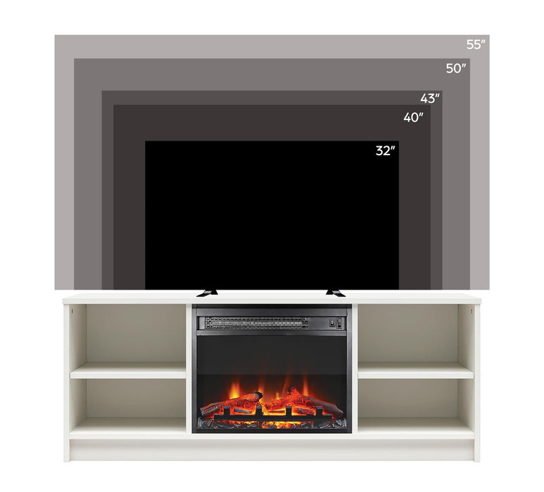 Meuble pour téléviseur Mainstays d’Ameriwood Home avec foyer électrique pour téléviseurs jusqu’à 55 po - espresso