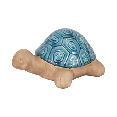 Ceramic 13" Tortoise - Turquoise|Tortue de 13 po en céramique - turquoise