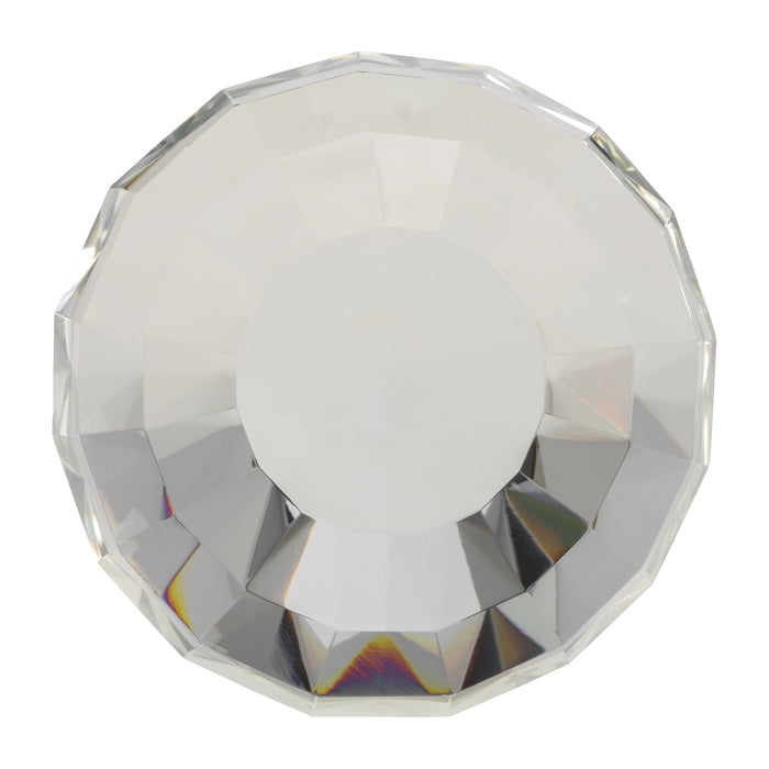 Orbe de cristal transparent de 3 po