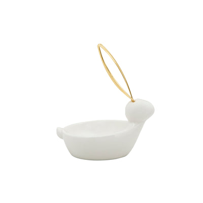 Ceramic Bunny Trinket Tray - White|Plateau à babioles lapin en céramique - blanc