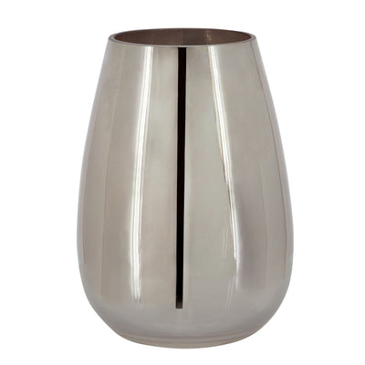 Glass 8" Metallic Vase - Silver|Vase de 8 po en verre d’aspect métallique - argenté