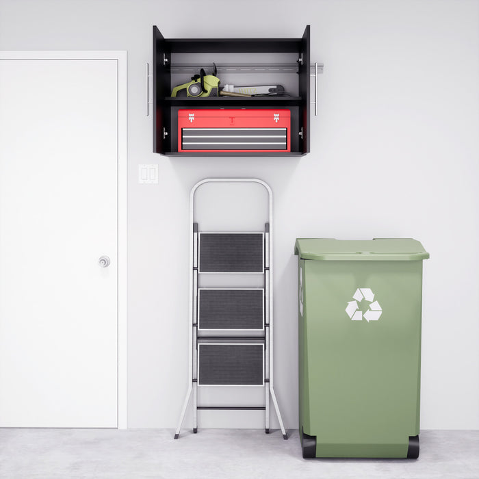 Armoire supérieure de rangement HangUps de 30 po - noire