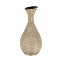 Vase Sorori de 13 po en céramique - beige